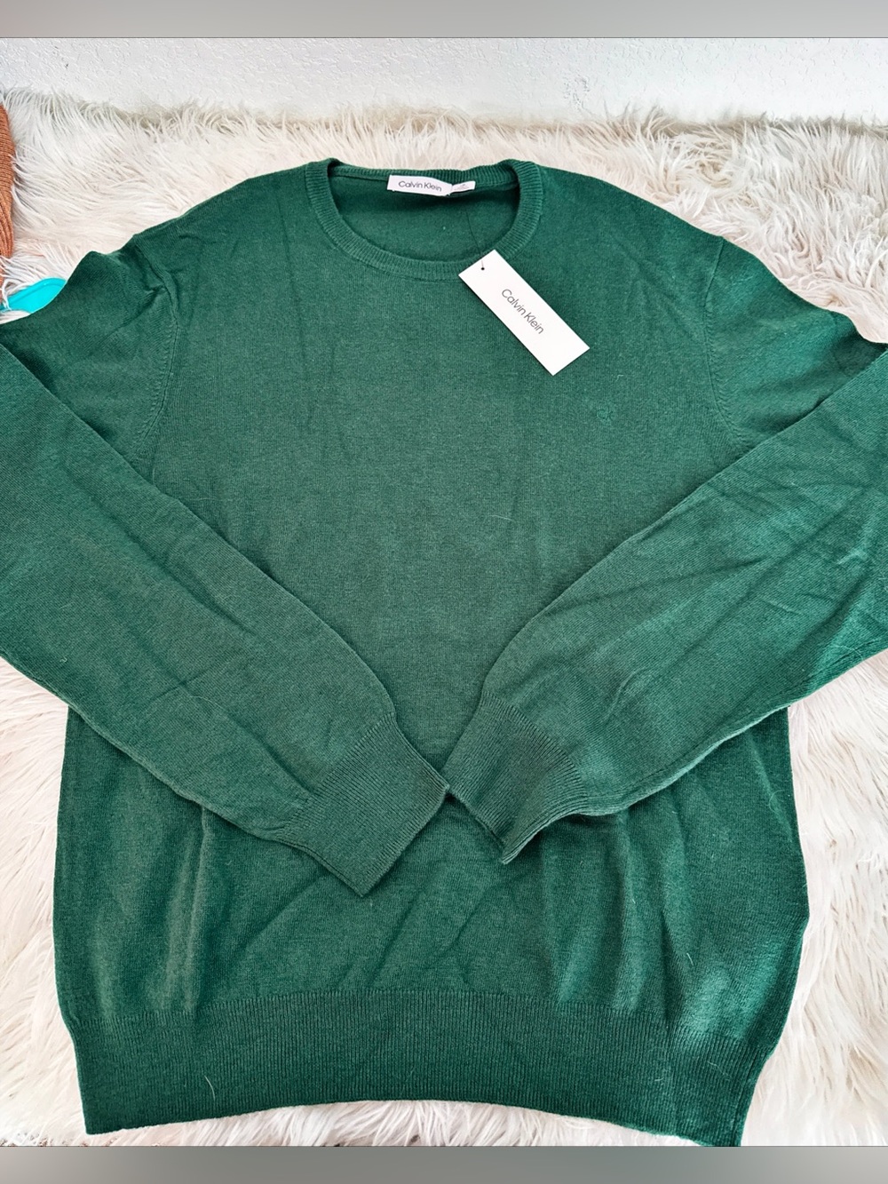 Calvin Klein Women's Forest Green Crewneck Sweater